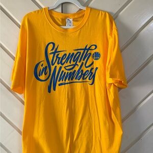 Golden State Warriors 'Strength in Numbers' Yellow Graphic Tee